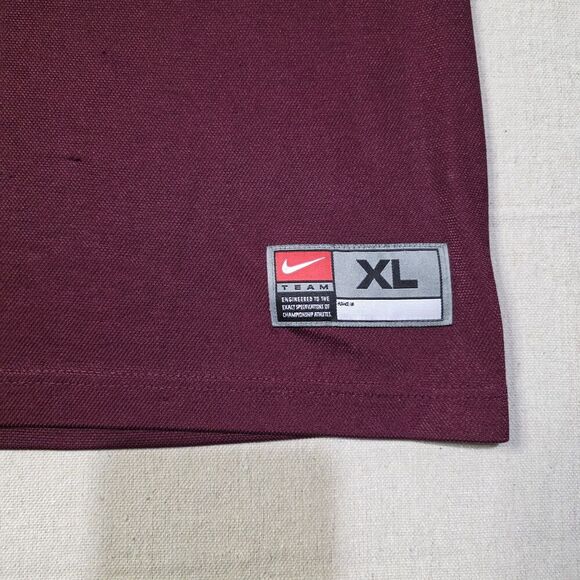 Vintage Nike Team Shirt/Jersey Texas A&M Mens XL Maroon Center Swoosh Crew Neck - Picture 4 of 7